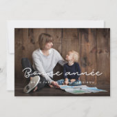 Carte de voeu photo Bonne annee personalisable シーズンカード (正面)