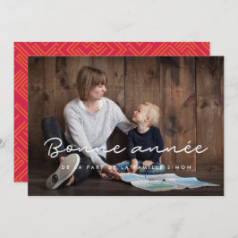Carte de voeu photo Bonne annee personalisable シーズンカード