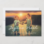 Carte de voeu photo Joyeux Noel personalisable シーズンカード (正面)