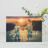 Carte de voeu photo Joyeux Noel personalisable シーズンカード (スタンド正面)