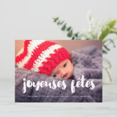 Carte de voeu photo moderne Joyuses Fetes シーズンカード (スタンド正面)