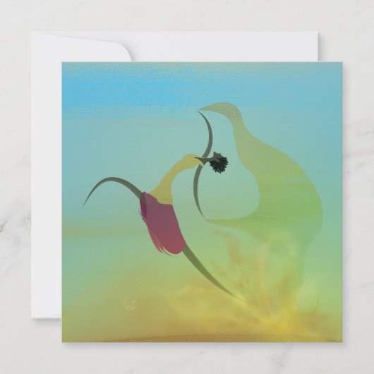 Carte de voeu "Vis sans t'oublier" (正面)