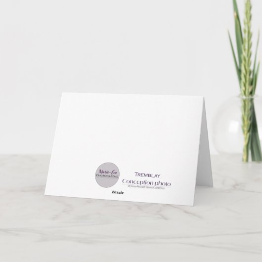 carte de vœux カード (裏面)