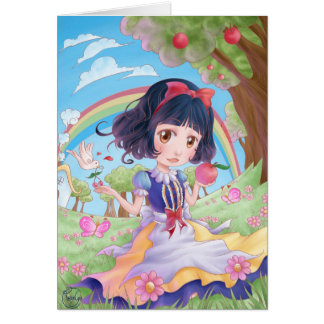 Carte de voeux - Blanche-Neige