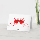 Carte de vœux Happy Valentine's Day chaton tigré シーズンカード (裏面)