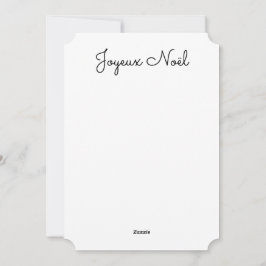 Carte de voeux JOYEUX NOEL シーズンカード