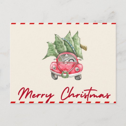 Carte de vœux MERRY CHRISTMAS ポストカード (正面)