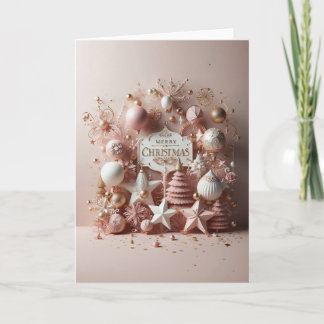 Carte de Vœux Noël - “Un Noël scintillant“ カード