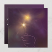 Carte de voeux "Passeur de lumière" (正面/裏面)