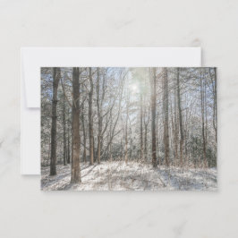  Carte de vœux Paysage forêt サンキューカード