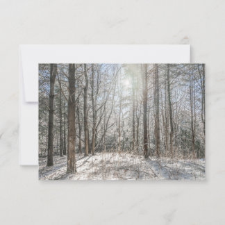  Carte de vœux Paysage forêt サンキューカード