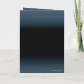 Carte de voeux pliée Azur fleuri カード (裏面)