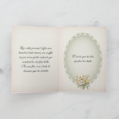 Carte de voeux pliée, marguerite champêtre カード (内部)