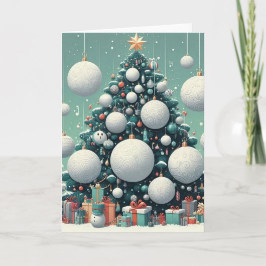 Carte de vœux pliées カード (正面)