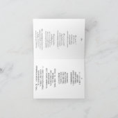 Carte de vœux prénom féminin chinois Qiao. シーズンカード (内部)