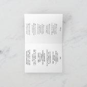 Carte de vœux prénom féminin chinois Shaiming. シーズンカード (内部)