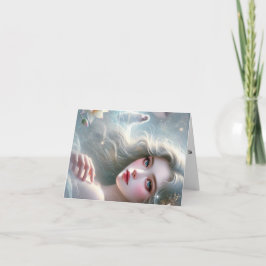 Carte de vœux prénom féminin chinois Tang. シーズンカード