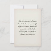 Carte de voeux simple, marguerite champêtre サンキューカード (裏面)