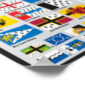 Carte des pays historiques de Bretagne ポスター (角)