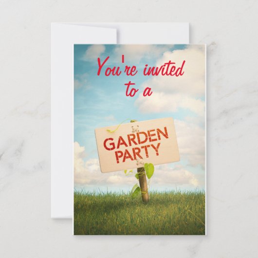 Carte d'invitation à une Garden Party 招待状 (正面)