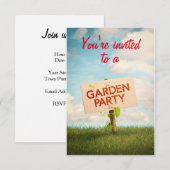Carte d'invitation à une Garden Party 招待状 (正面/裏面)