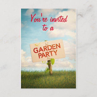 Carte d'invitation à une Garden Party 招待状