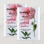 Carte d'invitation mariage エンクロージャーカード (正面/裏面)