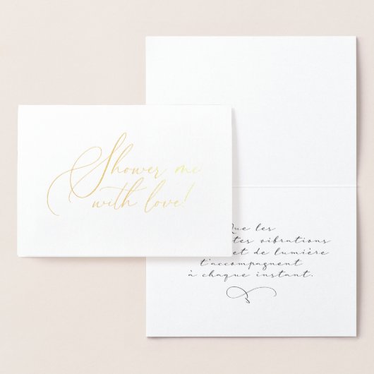 Carte Dorée Affirmation positive et bénédiction 箔カード (ディスプレー)