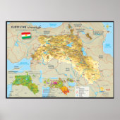 Carte du Kurdistan ポスター (正面)