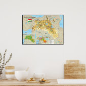 Carte du Kurdistan ポスター (キッチン)