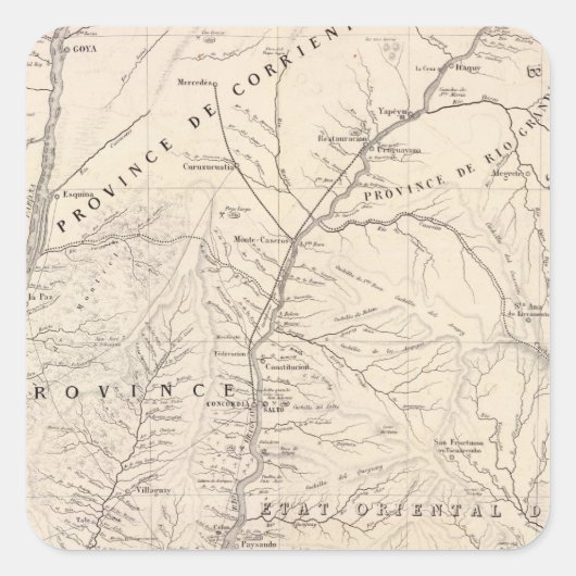 Carte、Entre Rios、Santa Fe、Soundtrack スクエアシール (正面)