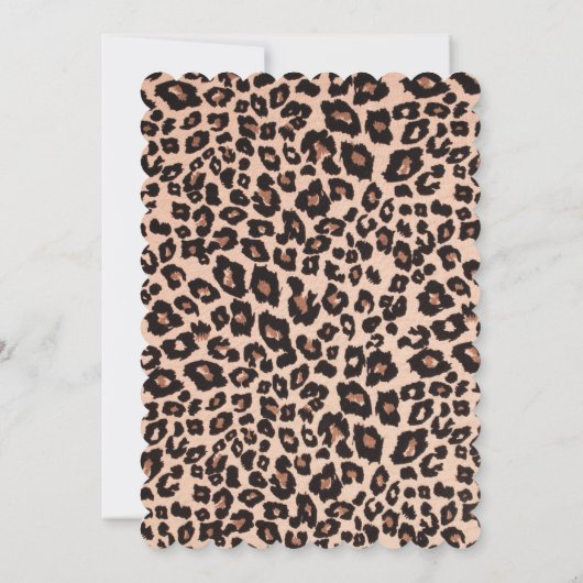 Carte fête des mères Léopard 招待状 (裏面)