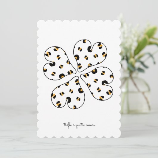 Carte fête des mères - Trèfle à 4 feuilles 招待状 (スタンド正面)