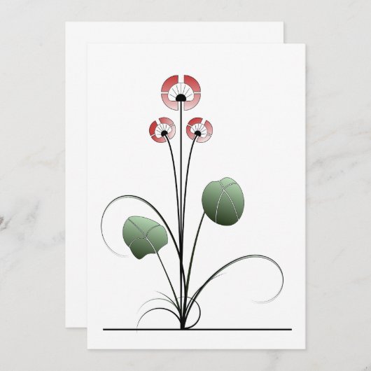 Carte Ikebana (正面/裏面)