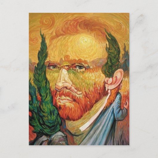 Carte illusion Van Gogh ポストカード (正面)