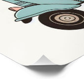 Carte illustrée “Tuk-tuk évasion bohème” ポスター (コーナー)