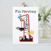Carte "i'm turning 1" spider 招待状 (スタンド正面)