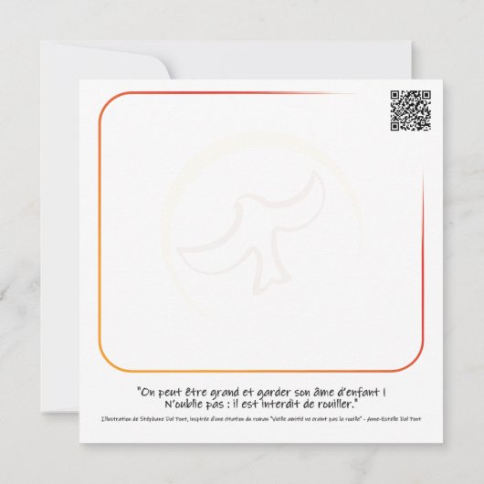 Carte "Interdit de rouiller" (裏面)