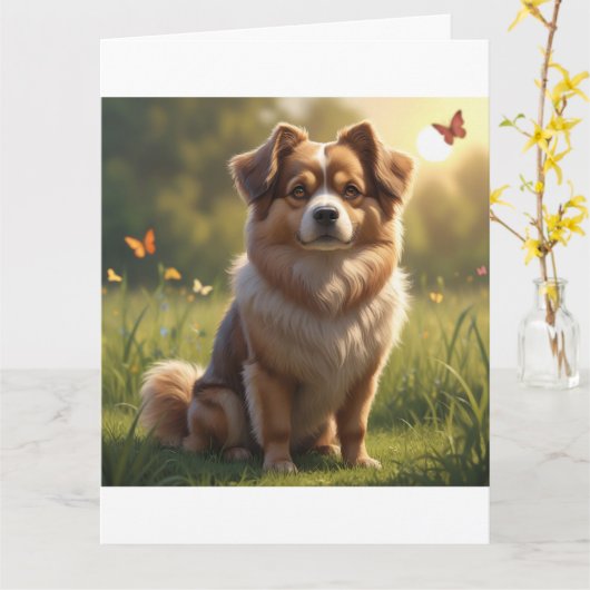 Carte invitation カード (黄色い花)