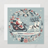 Carte, Invitation de Noël 招待状 (正面/裏面)