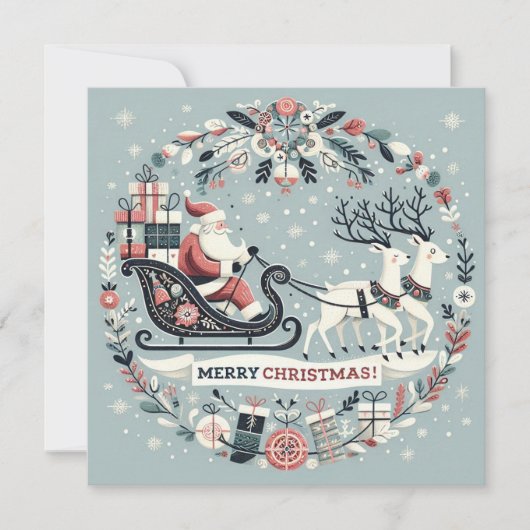 Carte, Invitation de Noël 招待状 (正面)