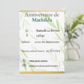 carte invitation / invitation card 招待状 (スタンド正面)