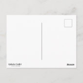 Carte Joyeux Noël, Robin Christmas card ポストカード (裏面)