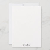 Carte Joyeux Noël, Robin christmas card 招待状 (裏面)