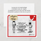 Carte Lesons de voyage :「エヴォリューション・ドン・ピュプル」 ポストカード (正面/裏面)