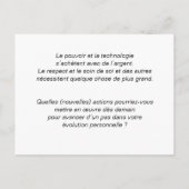 Carte Lesons de voyage :「エヴォリューション・ドン・ピュプル」 ポストカード (裏面)