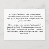 Carte Lesons de voyage :クレエス・デ・リツェル ポストカード (裏面)