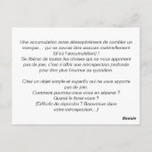 Carte Lesons de voyage :ジャポネス ポストカード (裏面)