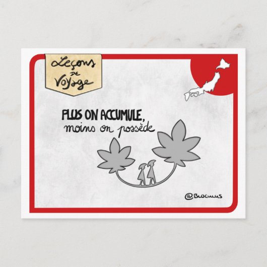 Carte Lesons de voyage :ジャポネス ポストカード (正面)