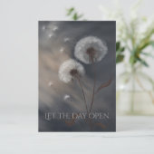 Carte Let the Day Open Fine Art Greeting Card (スタンド正面)